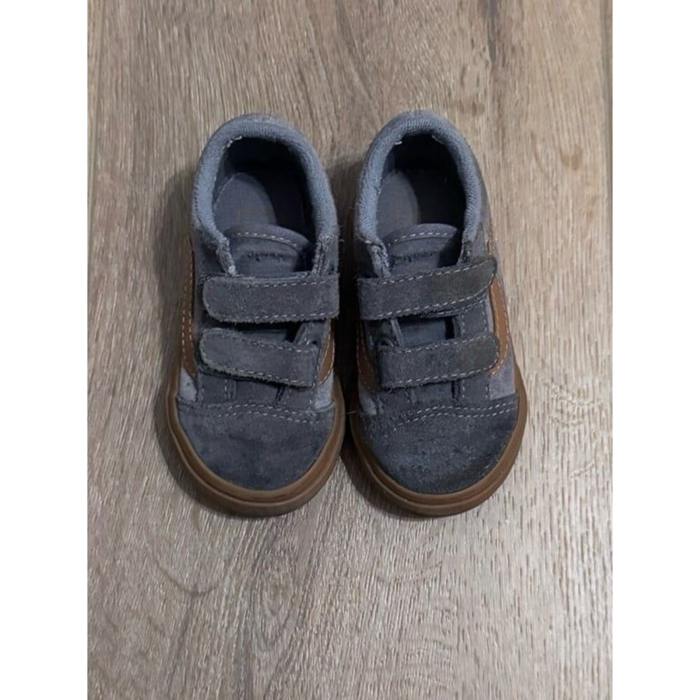 Toddler Boys Grey Vans Old Skool Size 6
